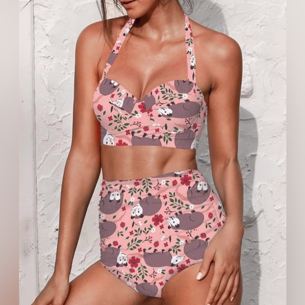 Possum High-Waisted Bikini Set